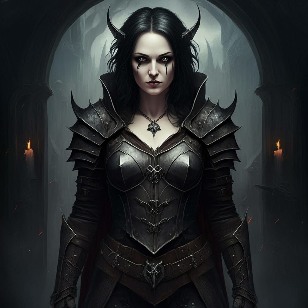 Grimdark Fantasy Artwork in Dark Fantasy Style