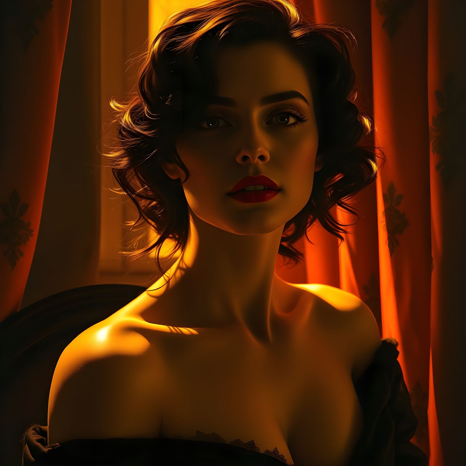Sultry Portrait in a Moody Aesthetic