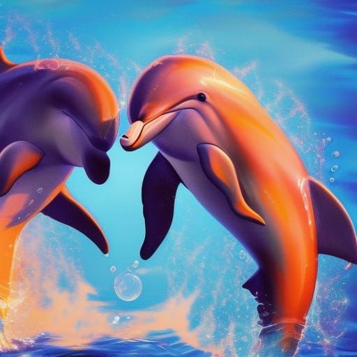 Dolphins Leap in Perfect Harmony