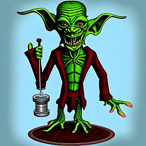 Doctor Goblin in Dark Whimsical Art