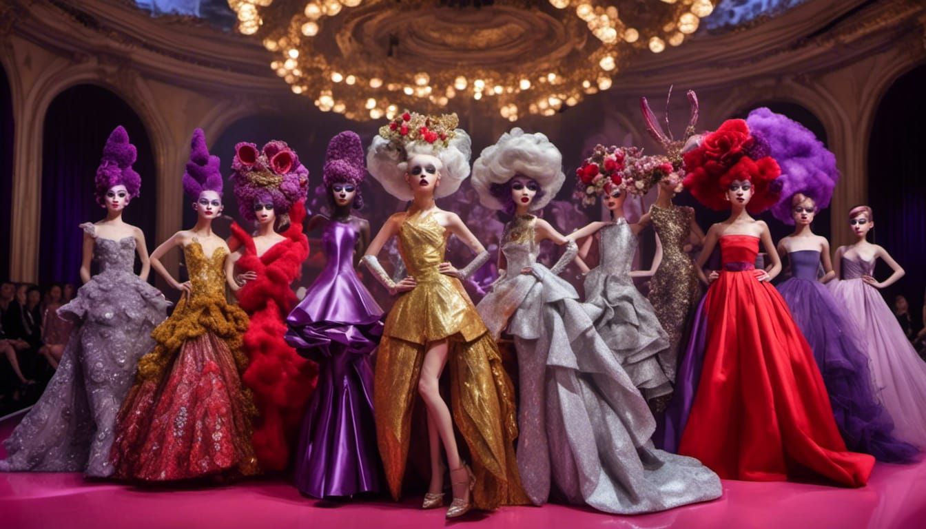 Supermodel fashion show blooper