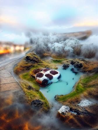 What a hot springs in Iceland might look like