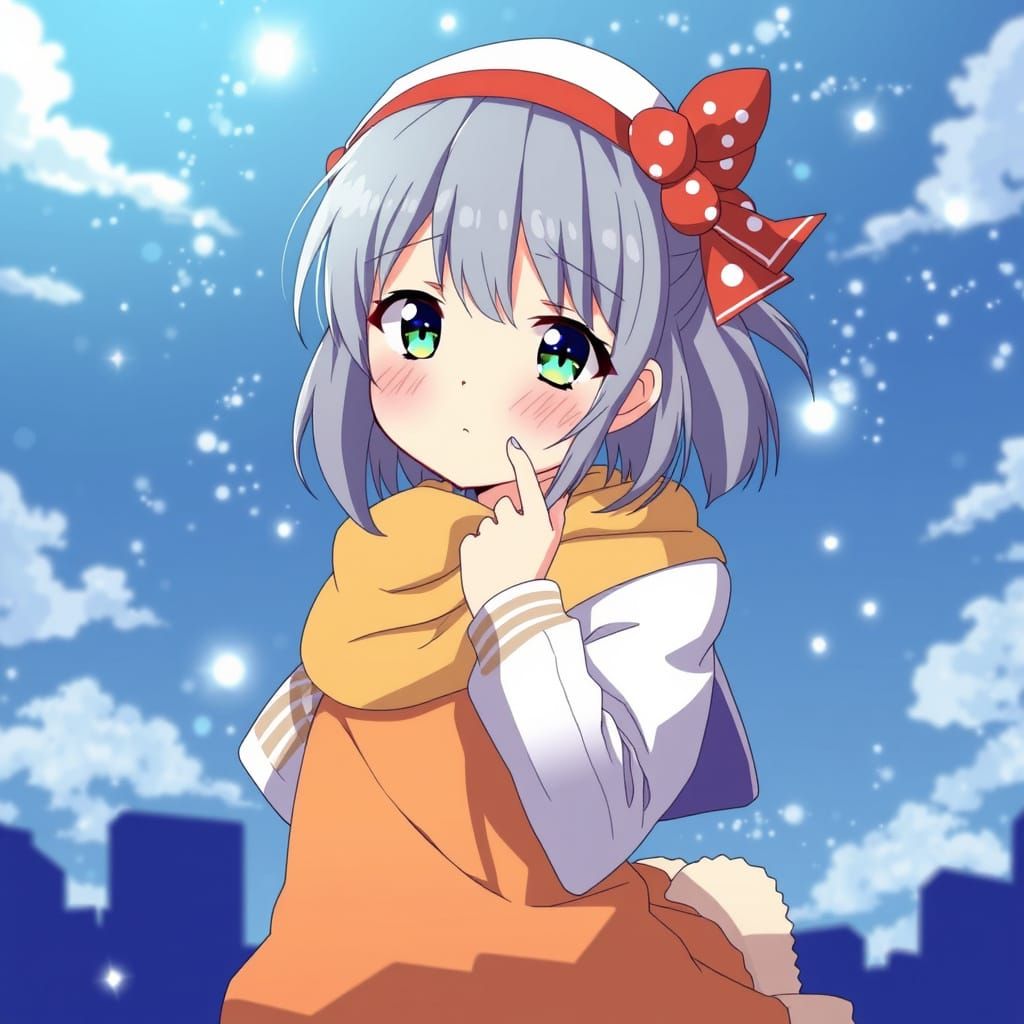 Anime Style Illustration of Adorable Girls