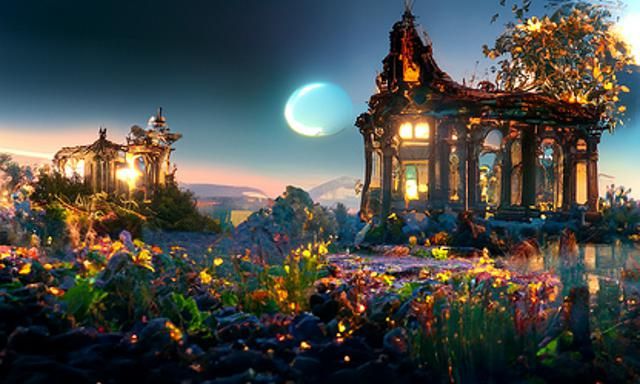 Surreal Villa in the Cosmos