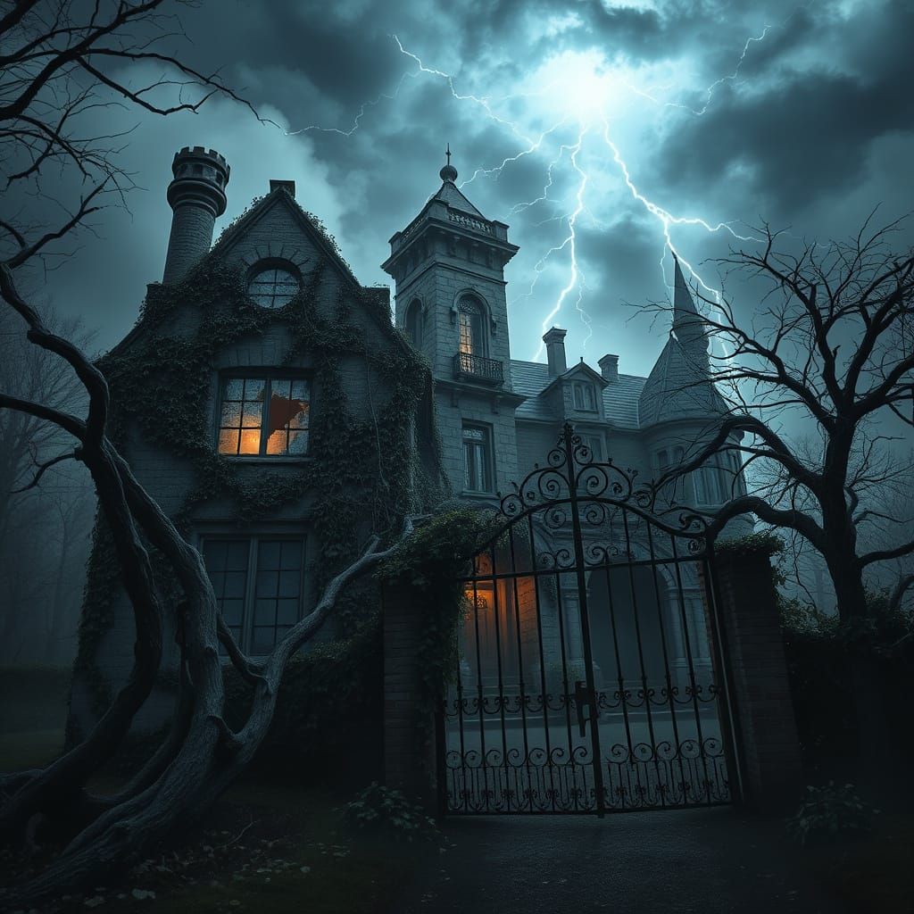 Gothic Abode of Dark Mystery and Foreboding