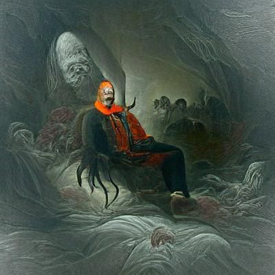 Cyberpunk-Inspired Dark Fantasy Portrait in Gothic Style