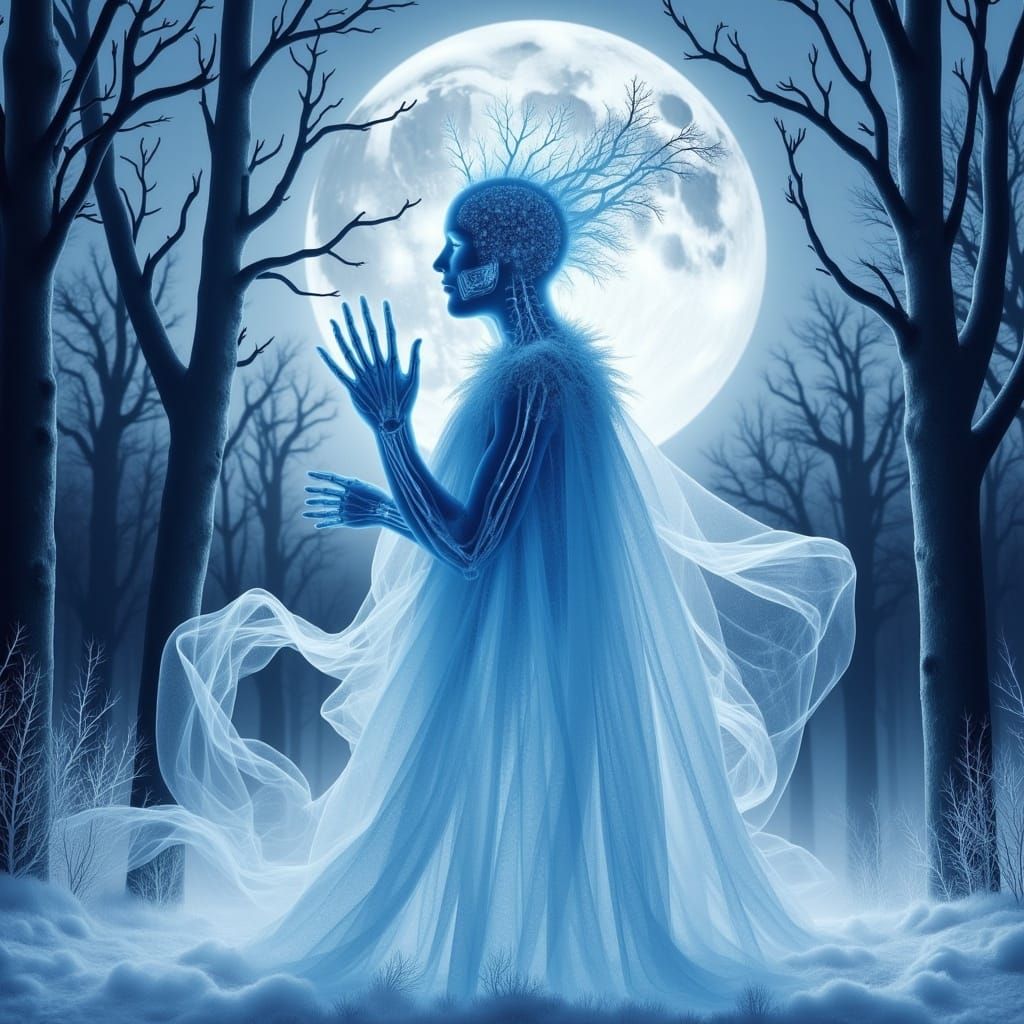 <lora:X-ray  Skeletons 2:1.0> A Translucent Jack Frost ice g...