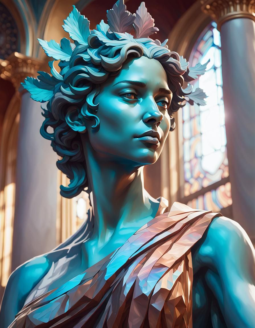 Vibrant Portrait of Cosmic Enlightenment