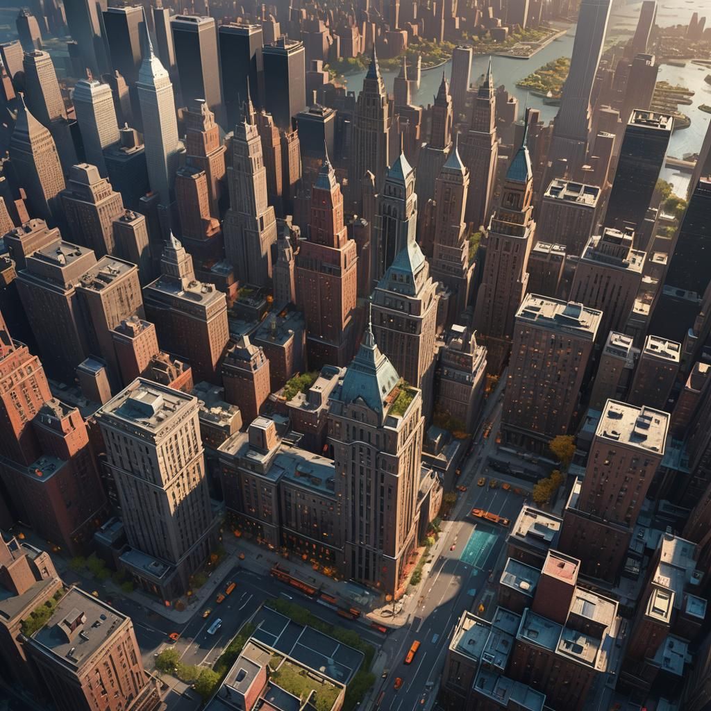 Fantastical New York City at Night