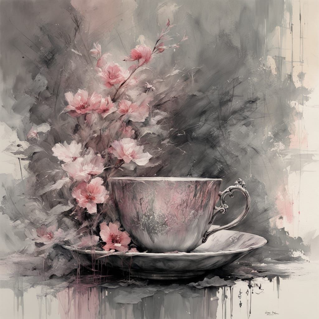 A delicate piece of fine china, holding the promise of a pea...