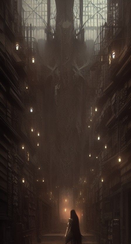 Gunslinger Girl in a Sinister Digital Painting