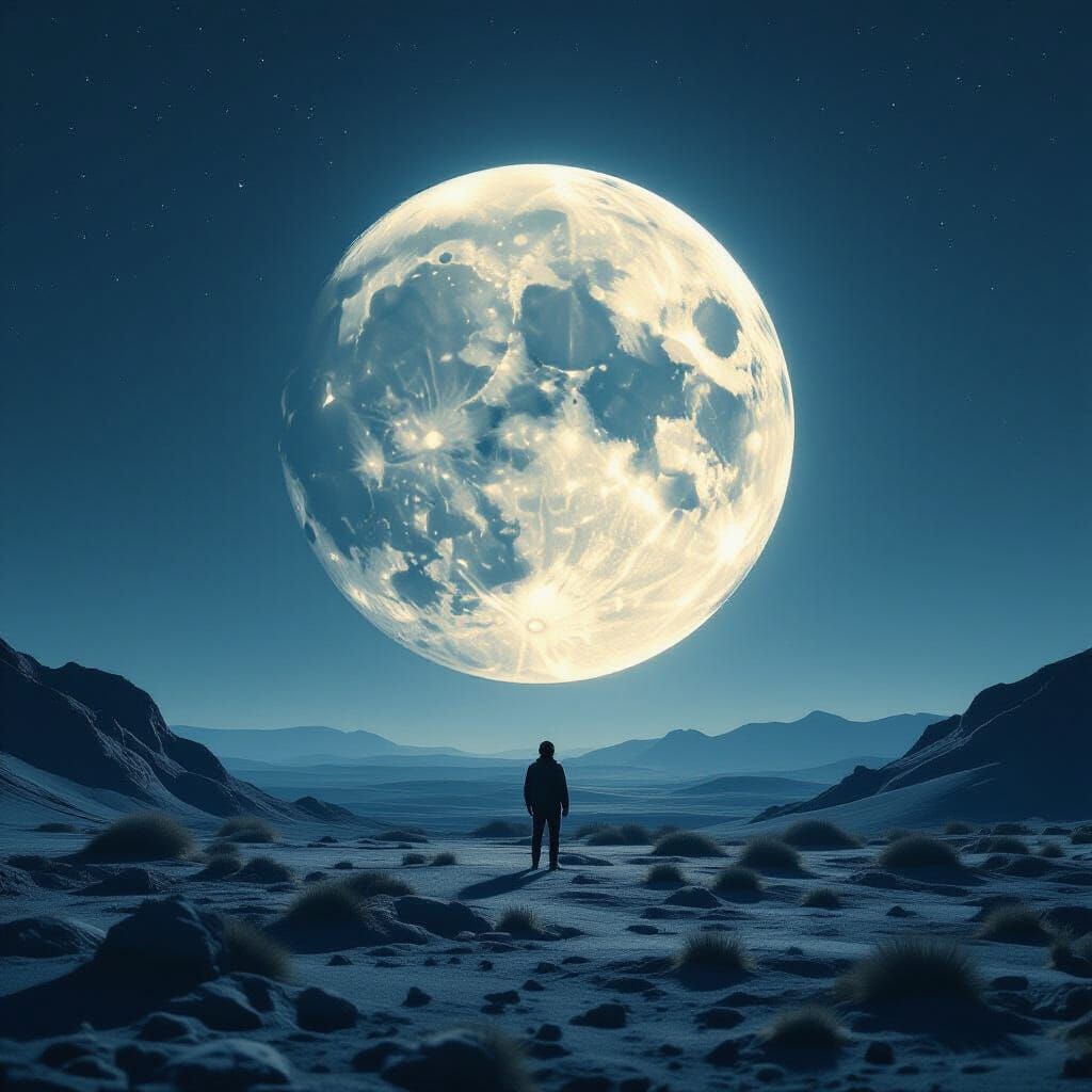 Cinematic Moon Phases With Dramatic Lighting