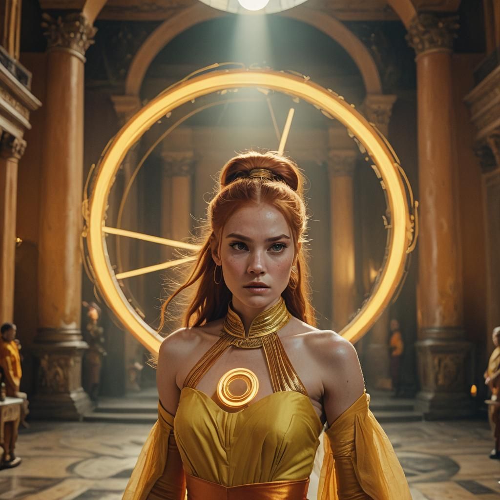 Ethereal Maiden in Regal Splendor