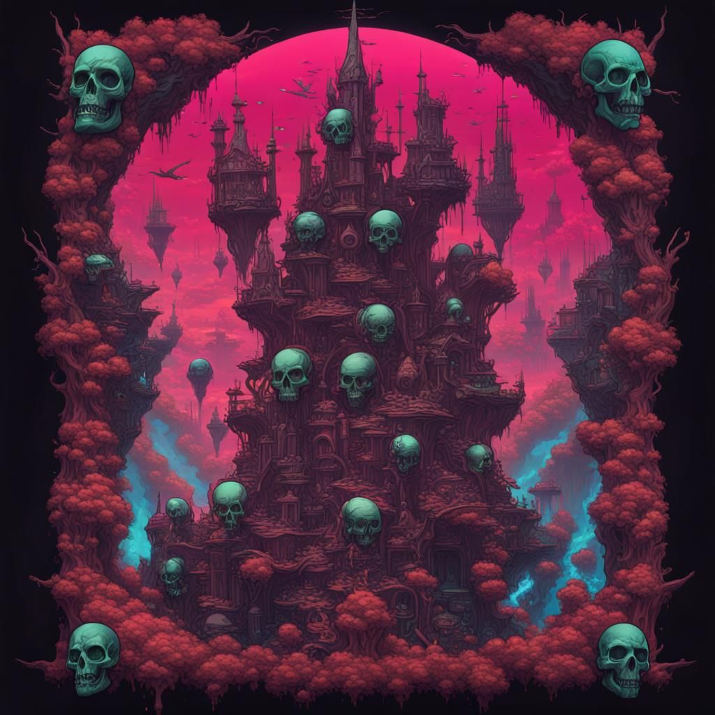 Epic Anarchist Fantasy Art for Counter Culture Tee Shirts