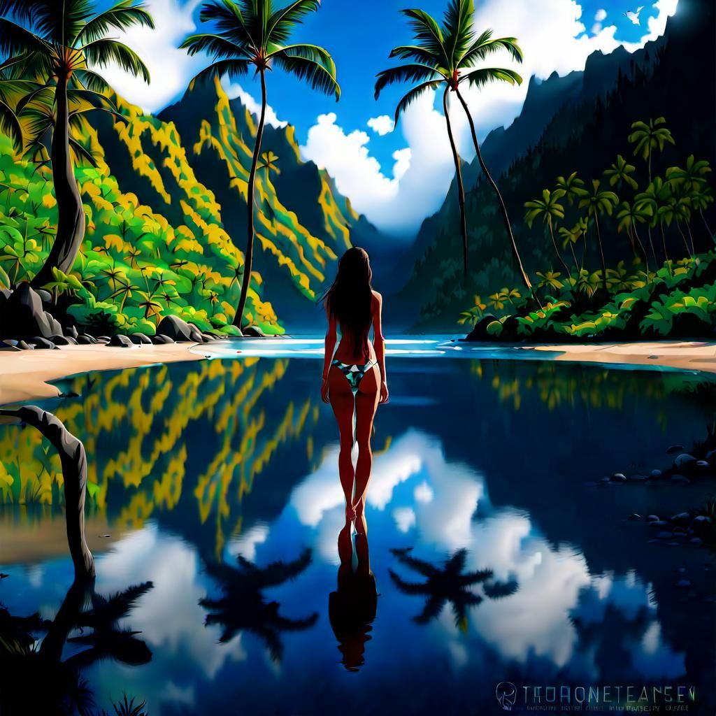 Imagine yourself standing at the edge of a pristine beach in the heart of Hawaii, surrounded by towering volcanic peaks ...