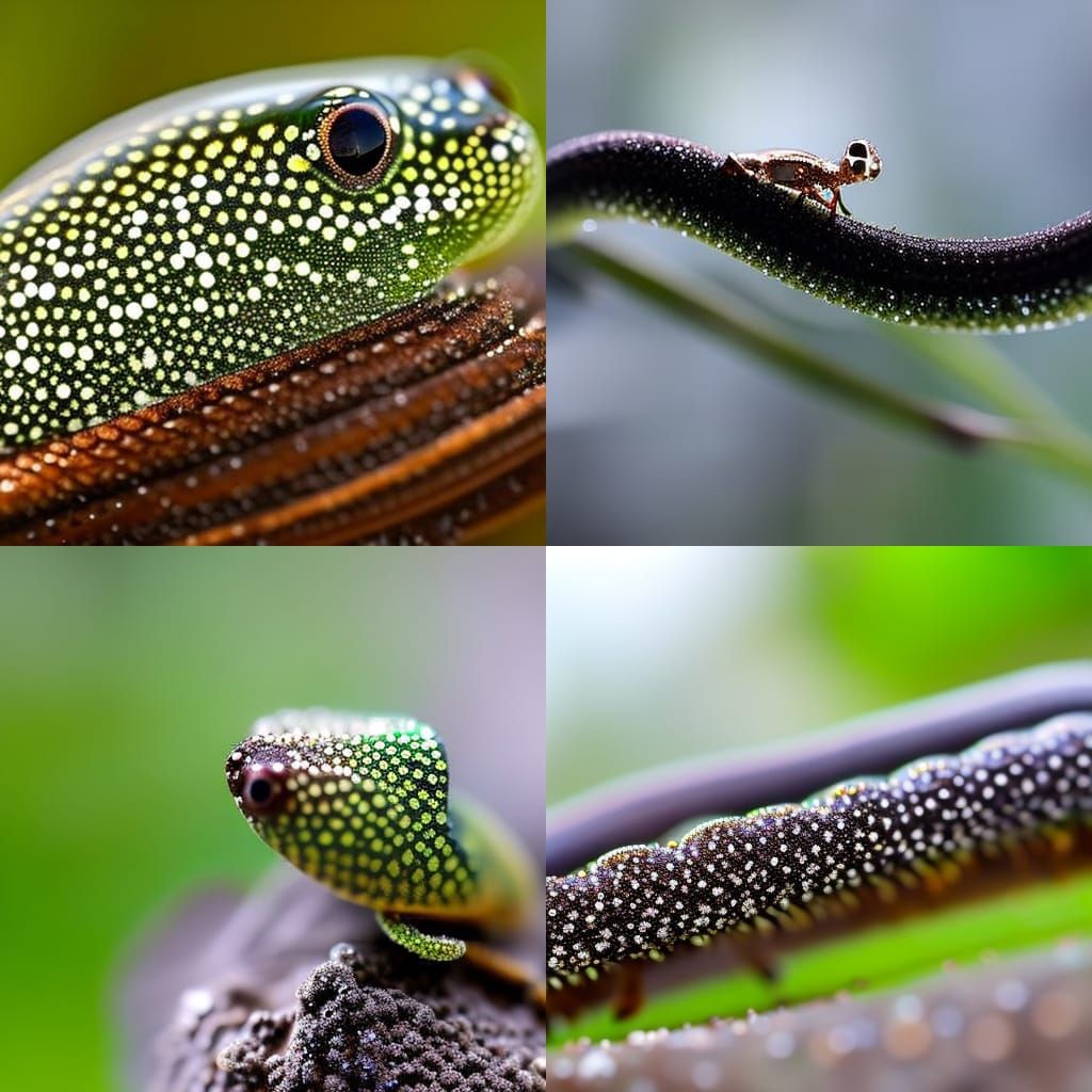 Lush Macro Photography of Serene Slime