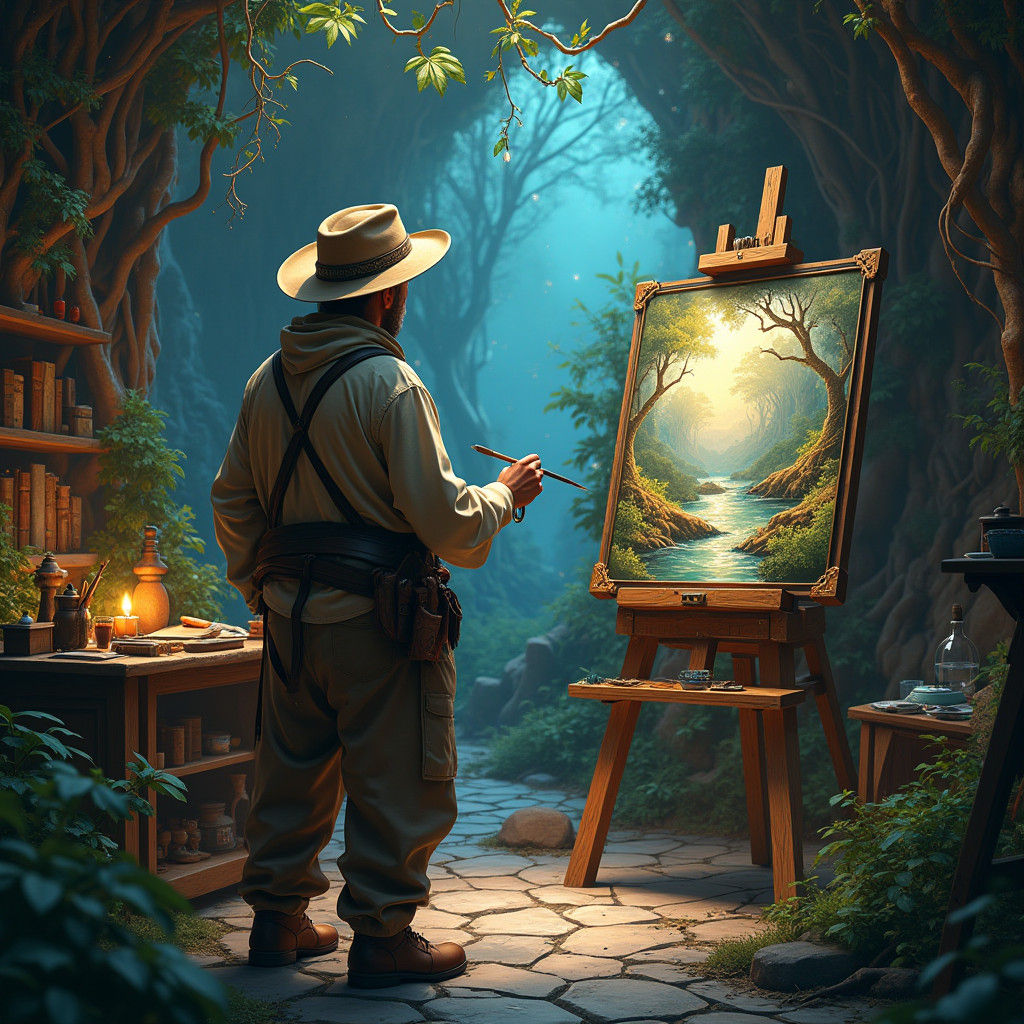 Visionary Artist Creates Whimsical Masterpiece on Monday Mor...