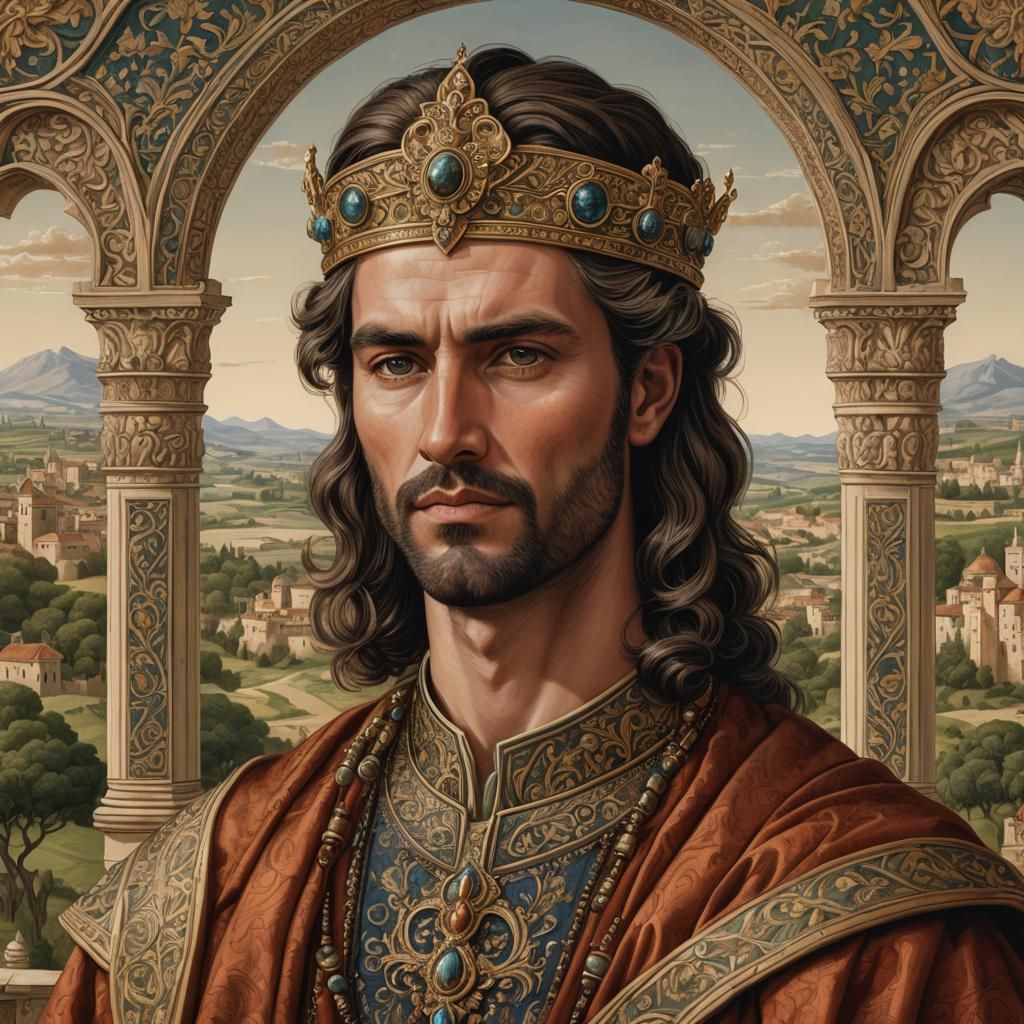 King Penda Pybbason in Regal Grandeur