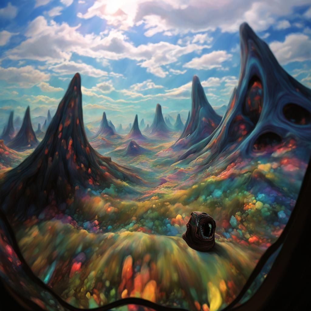 Ethereal Dreamscapes in Vibrant Hues