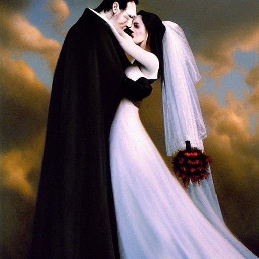 Gothic Dracula's Ballroom Wedding in Victorian Style