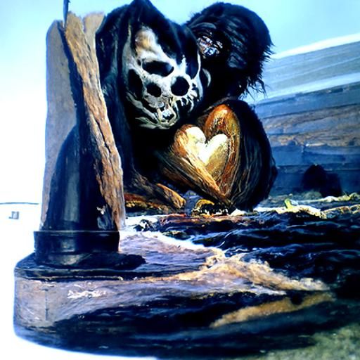 Intense Romantic Vulnerability in Oil Painting