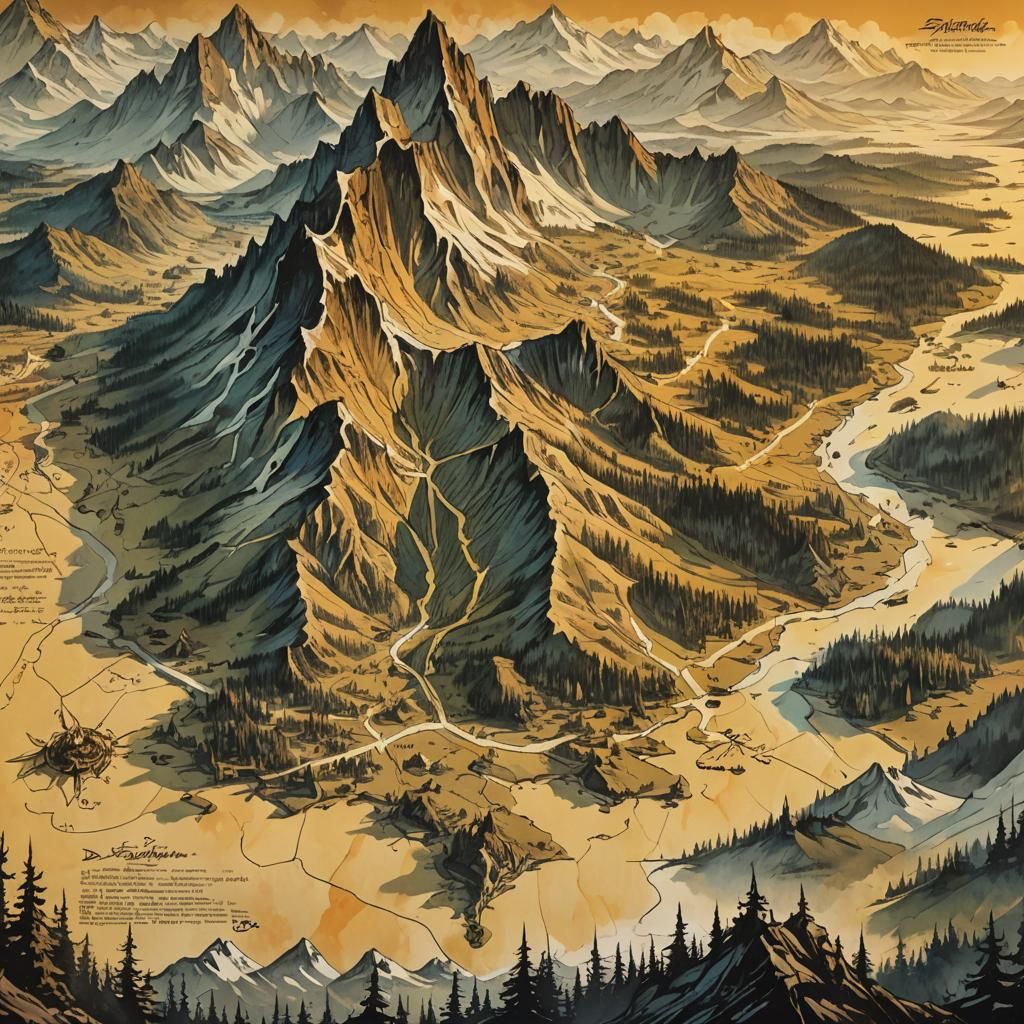 Fantastical Emberpeak Map Unveils Secrets of Fiery Beasts