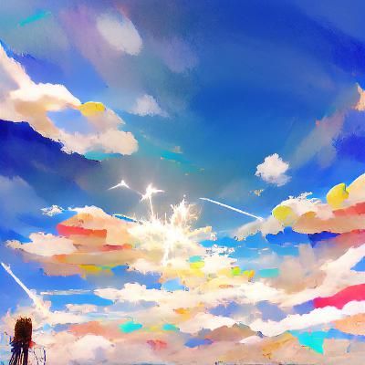 Vibrant Blue Sky