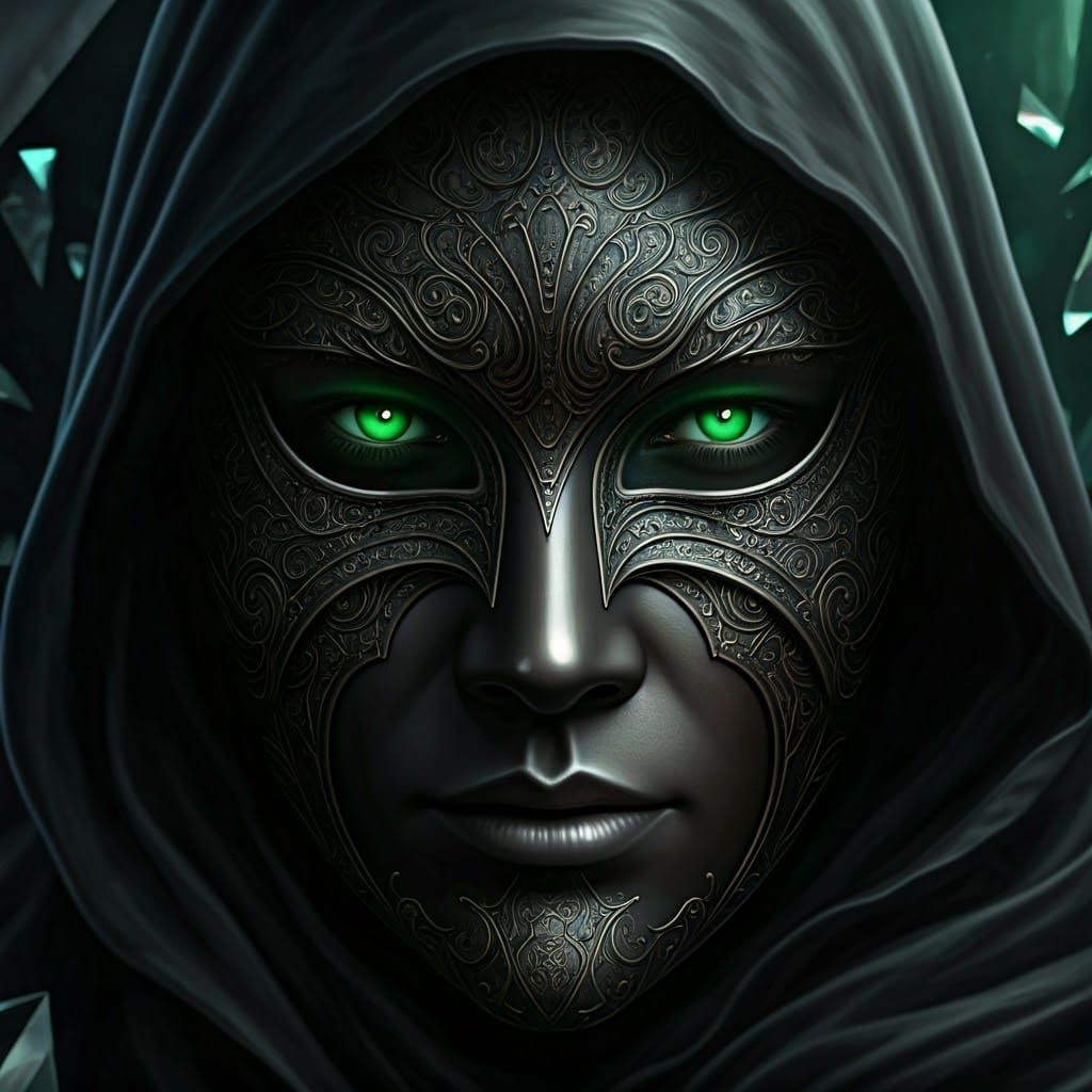 Elegant Mystery in Darkened Chamber