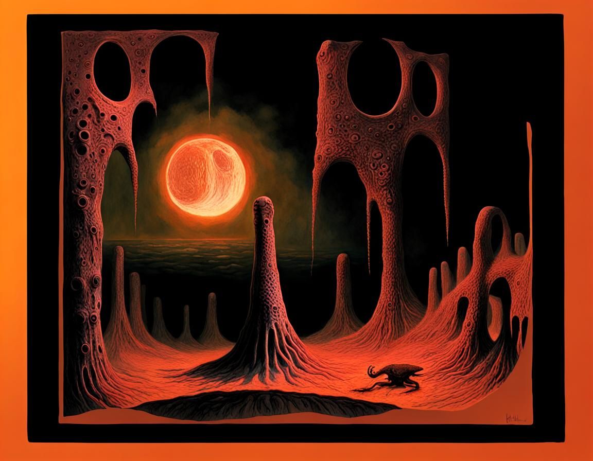 Eldritch Horror God, Lamprey Mouths and Teeth, Cyberpunk-Ins...