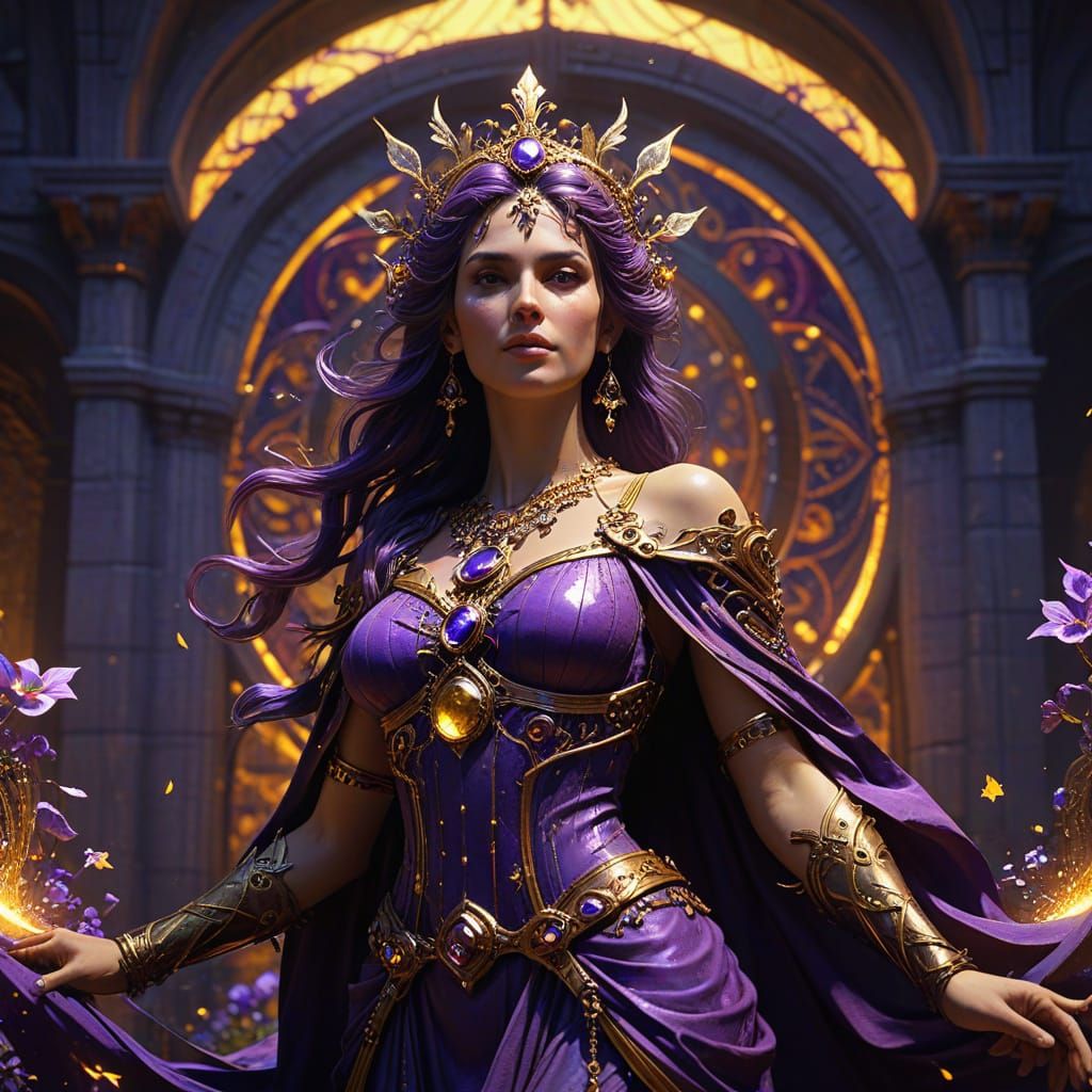 Intricate Royal Crown in Dark Fantasy Style