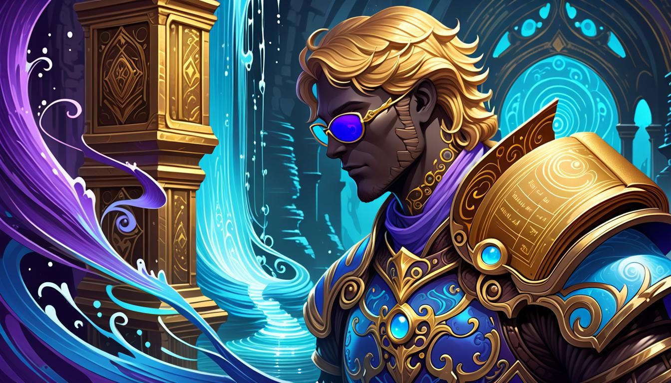 Ethereal Warrior in Aetherpunk Armor