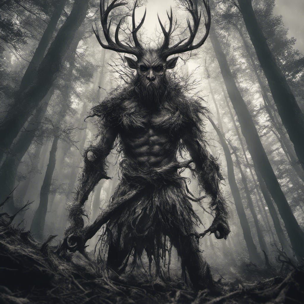 Menacing Leshen Emerge from Dark Forest in Cinematic HDR