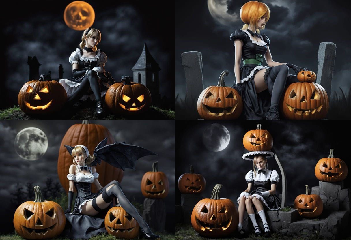 Samus Aran in French Maid Outfit, Annoyed Expression