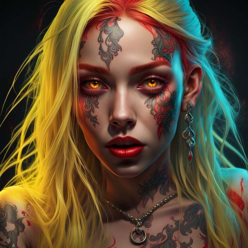 Yellow hair