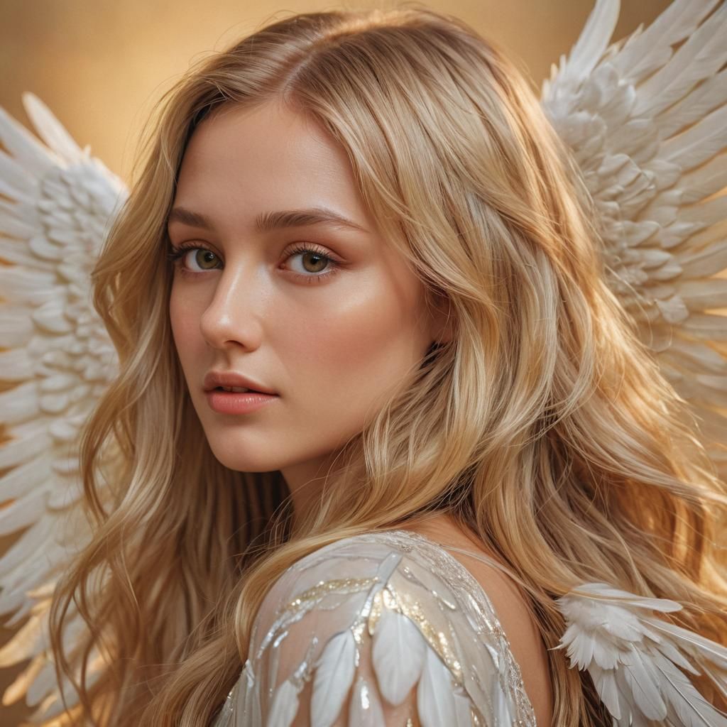 Angel Portrait in Stunning Hyperrealistic Detail