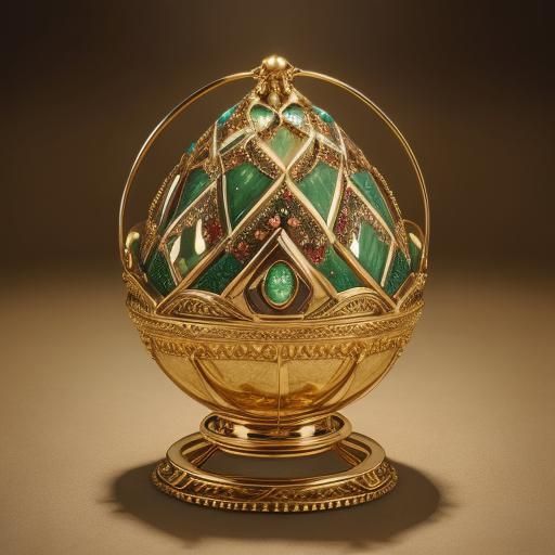 Intricate Gold Egg Masterpiece