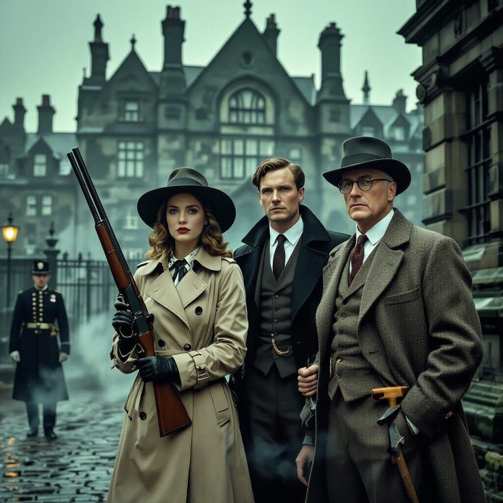 Noir Investigators at London Morgue