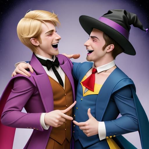 Merry Mages Engage in Whimsical Play