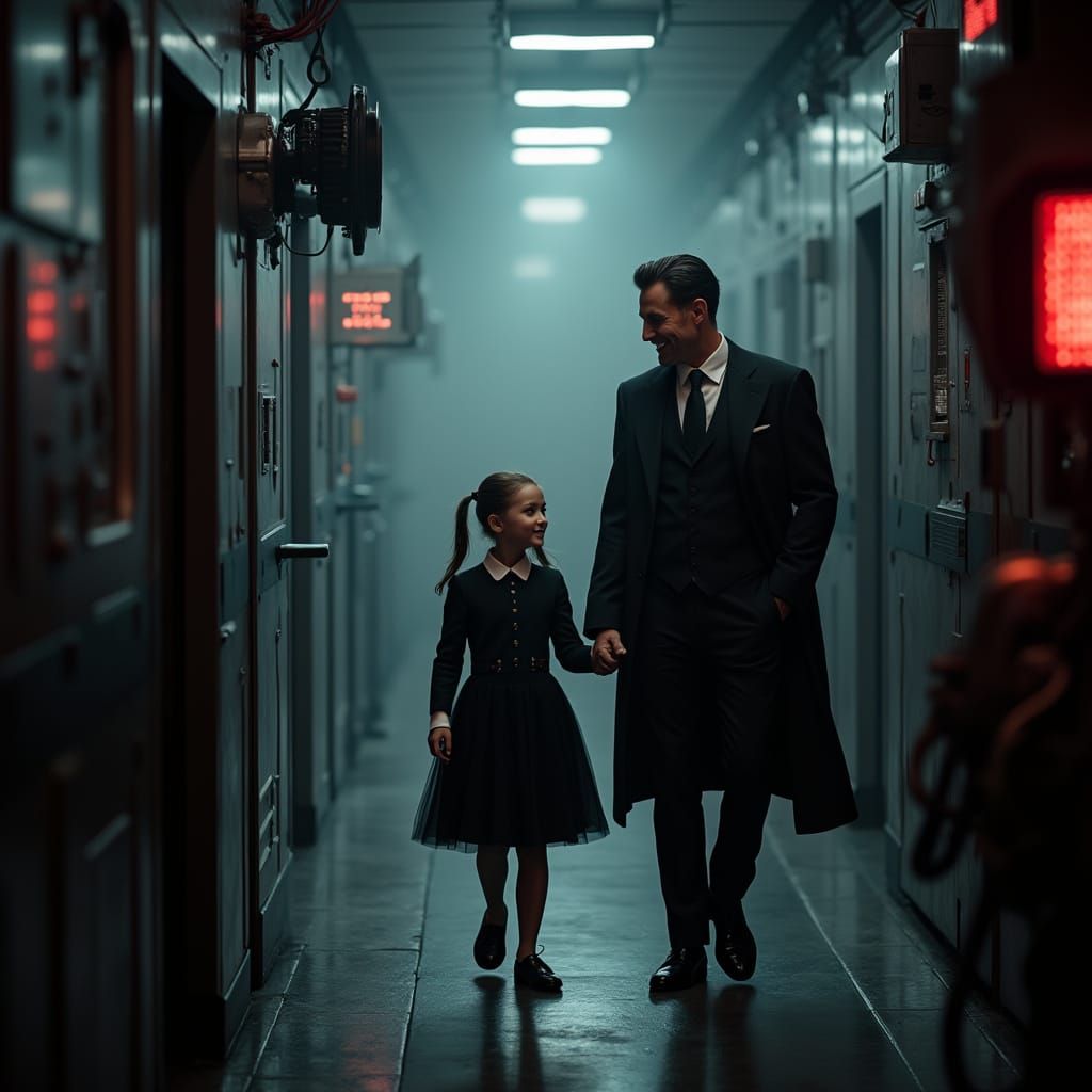 High-Tech Super Villain's Proud Moment with Daughter