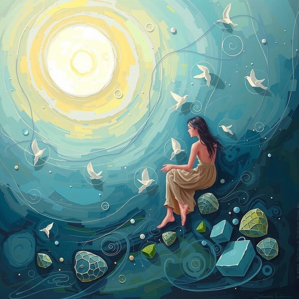 Healing Through the Passage of Time in Vibrant Acrylic