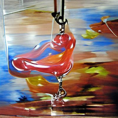 Glossy Acrylic Swing in Vibrant Colors