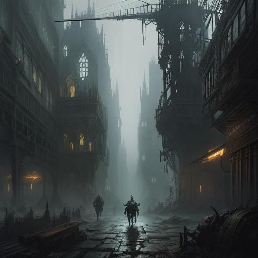 Medieval Horror Bestiary in Grimdark Dystopia