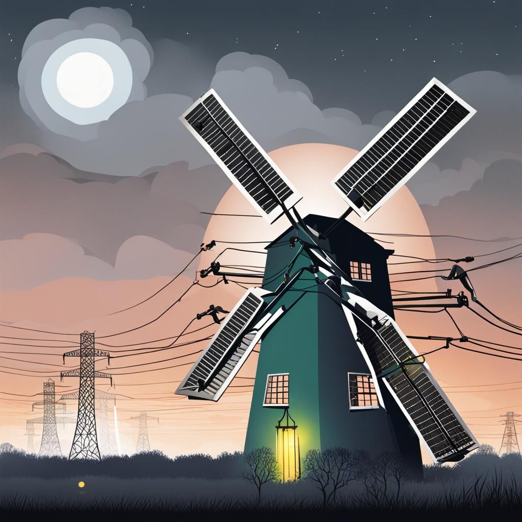 Industrial Landmark Towers with Power