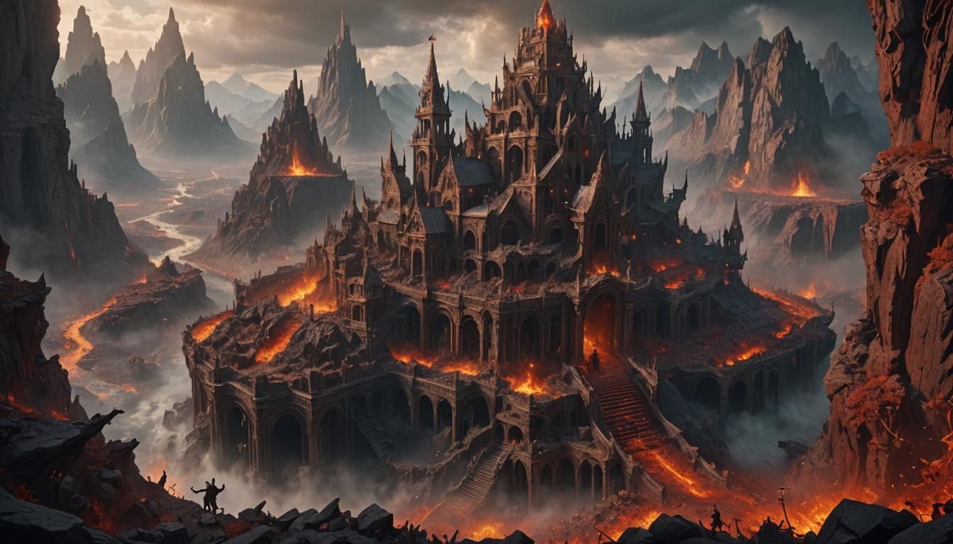 Fantastical Hell Scene Unveiled in Vivid Colors