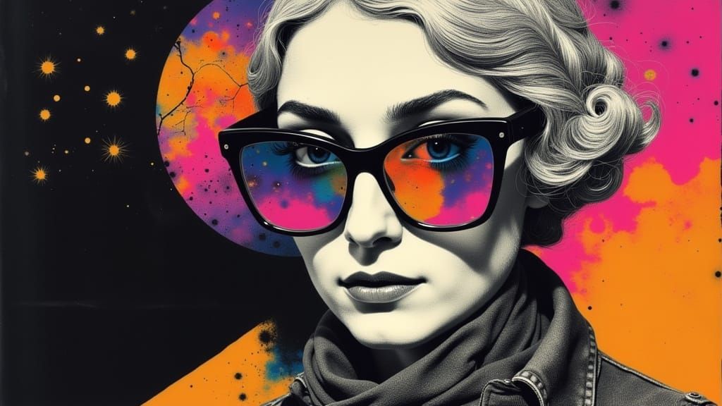 Iris Apfel's Vibrant Eyeglasses Reflecting Fashion and Art