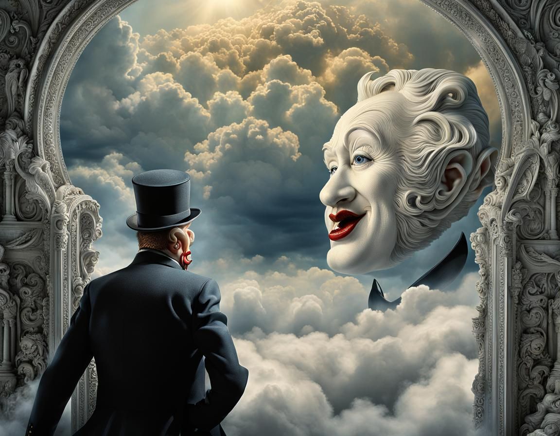 Surreal Heaven Stopmotion Photograph in Dreamlike Style