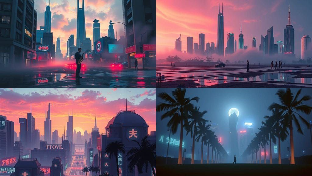 Ethereal Vaporwave Dreamscape