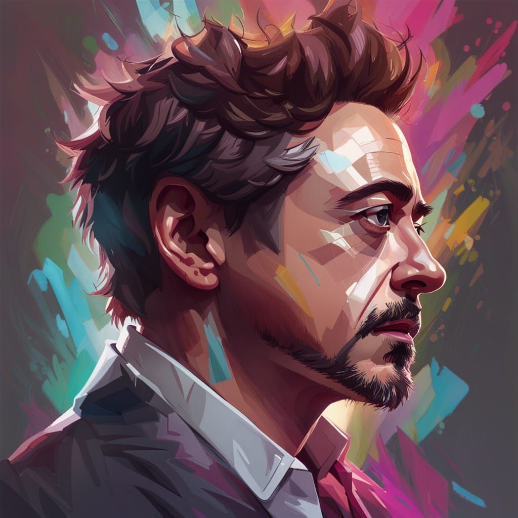 Robert Downey Jr. in Intricately Detailed Concept Art