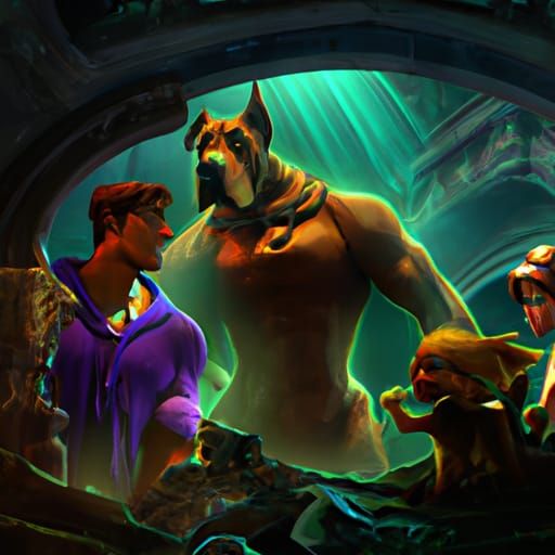 Dark Fantasy Scooby-Doo Concept Art in 8K Resolution