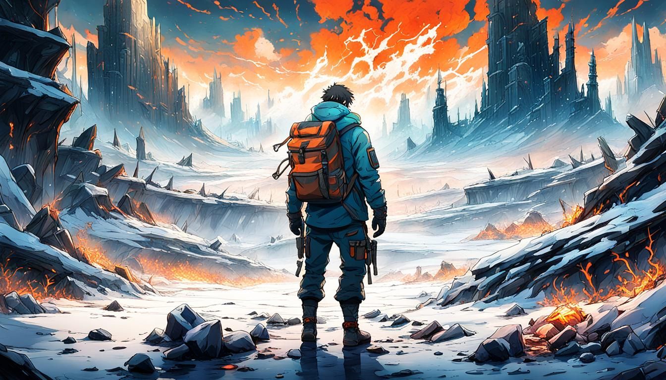 Surreal Anime Winter Apocalypse Reveals Scenic Ruins